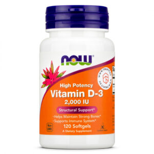Vitamīns D-3, 2000 IU - 120 kapsulu