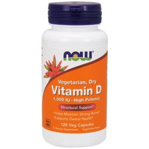 Vitamīns D, 1000 IU, veģetāriāns - Sauss - 120 kapsūlas