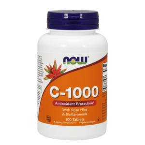 C vitamīns-1000 ar mežrozīšu augļiem un bioflavonoīdiem - 100 tabletes