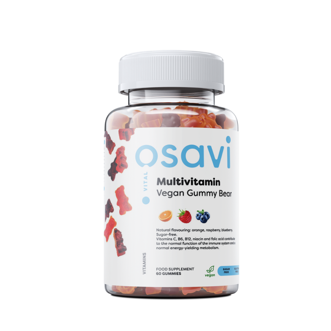 Vegānu multivitamīnu gumijas lācīši - 60 gumijas lācīši