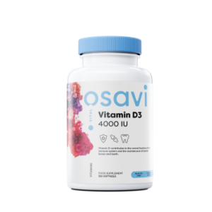Vitamīns D3, 4000IE - 120 kapsulu - Osavi