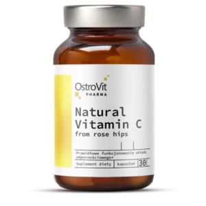 Dabisks Vitamīns C no rose hips (melleņu) - 30 kapsūlas - OstroVit Pharma