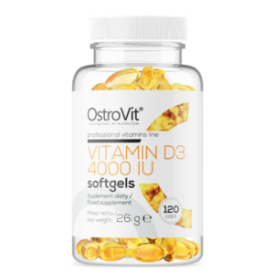 Vitamīns D3 4000 IU - 120 kapsūlas - OstroVit