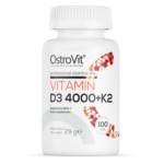 D3 vitamīns 4000 + K2 - 100 tabletes - OstroVit