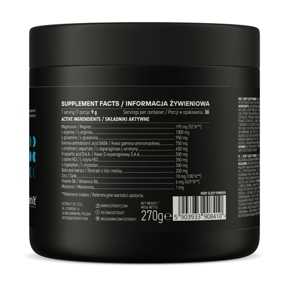 OstroVit Keep Sleep pulveris 270G - Image 2