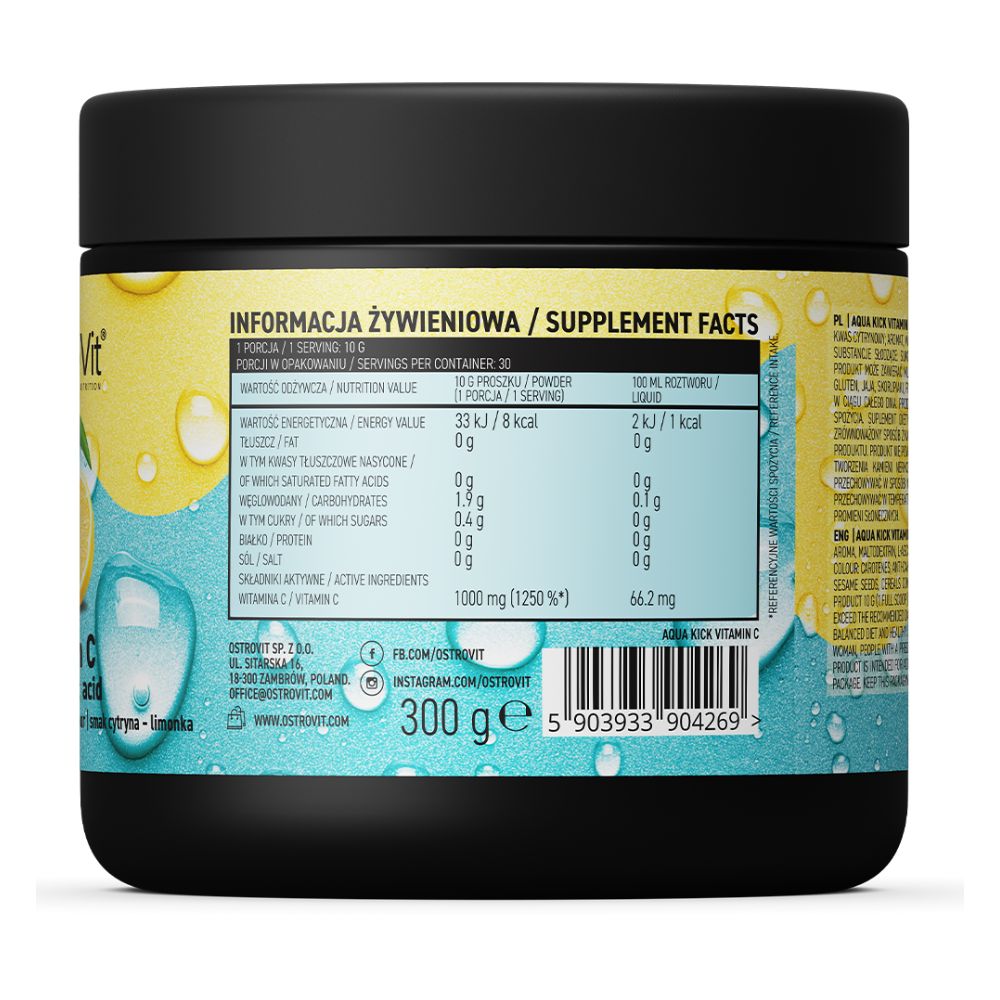 OstroVit Aqua Kick C vitamīns 300g - Image 2