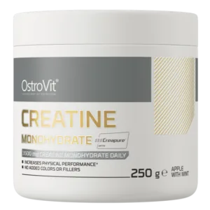 Kreatīna monohidrāts Creapure 250G - ābolcips ar piparmētru