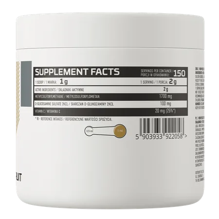 MSM Plus 300G - apelsīna spēks (grapefruit) - Image 2