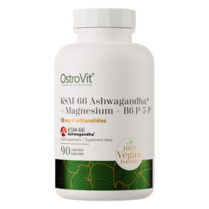 OstroVit KSM-66 Ashwagandha® + Magnijs + B6 P-5-P - 90 kapsules