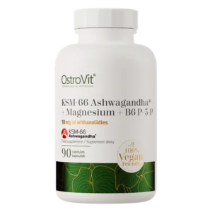 OstroVit KSM-66 Ashwagandha® + Magnijs + B6 P-5-P - 90 kapsules