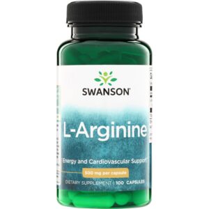 Swanson L-arginīns 500 mg 100 kapsulas.