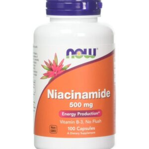 NOW Niacinamīds 500 mg 100 kaps.