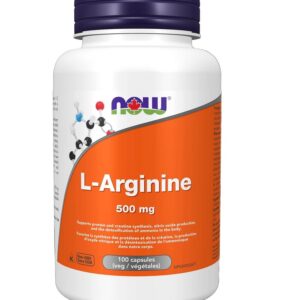 NOW L-arginīns 500 mg 100 kaps.