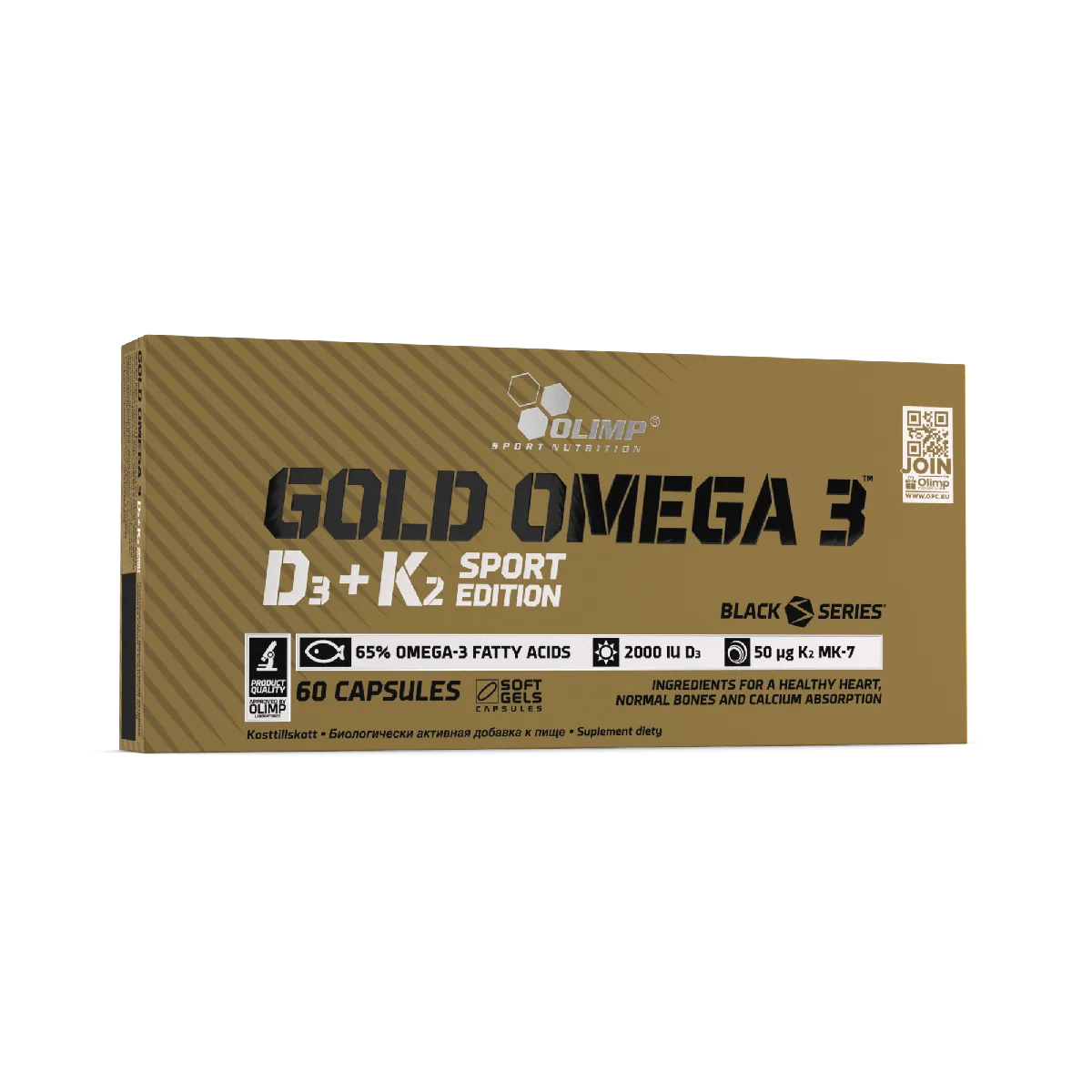 Zelta Omega 3 D3+K2 Sport Edition – 60 kapsulas