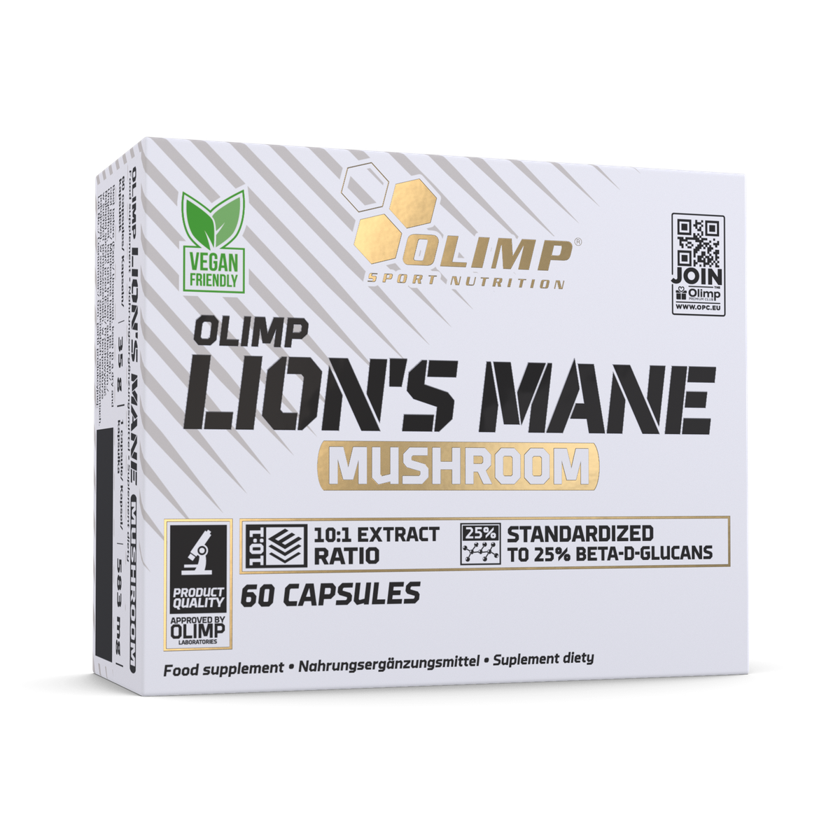 Olimp Lion's Mane sēnes 60 kapsulas.