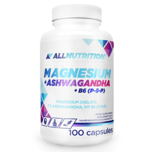 Allnutrition Magnijs + Ašvaganda + B6 100 kapsulas.