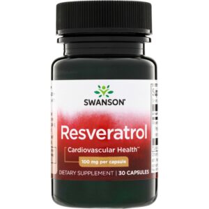 Swanson resveratrols 100 mg 30 kapsulas.