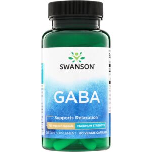 Swanson GABA 750 mg 60 kapsulas.