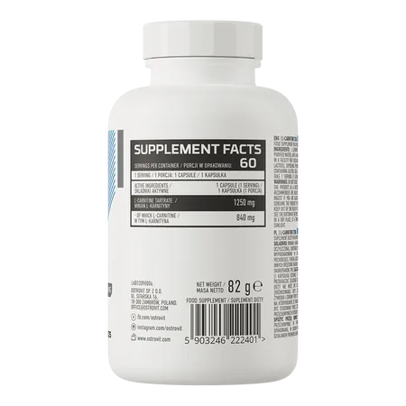 L-Carnitine 1250MG 60 kapsulas - Image 2