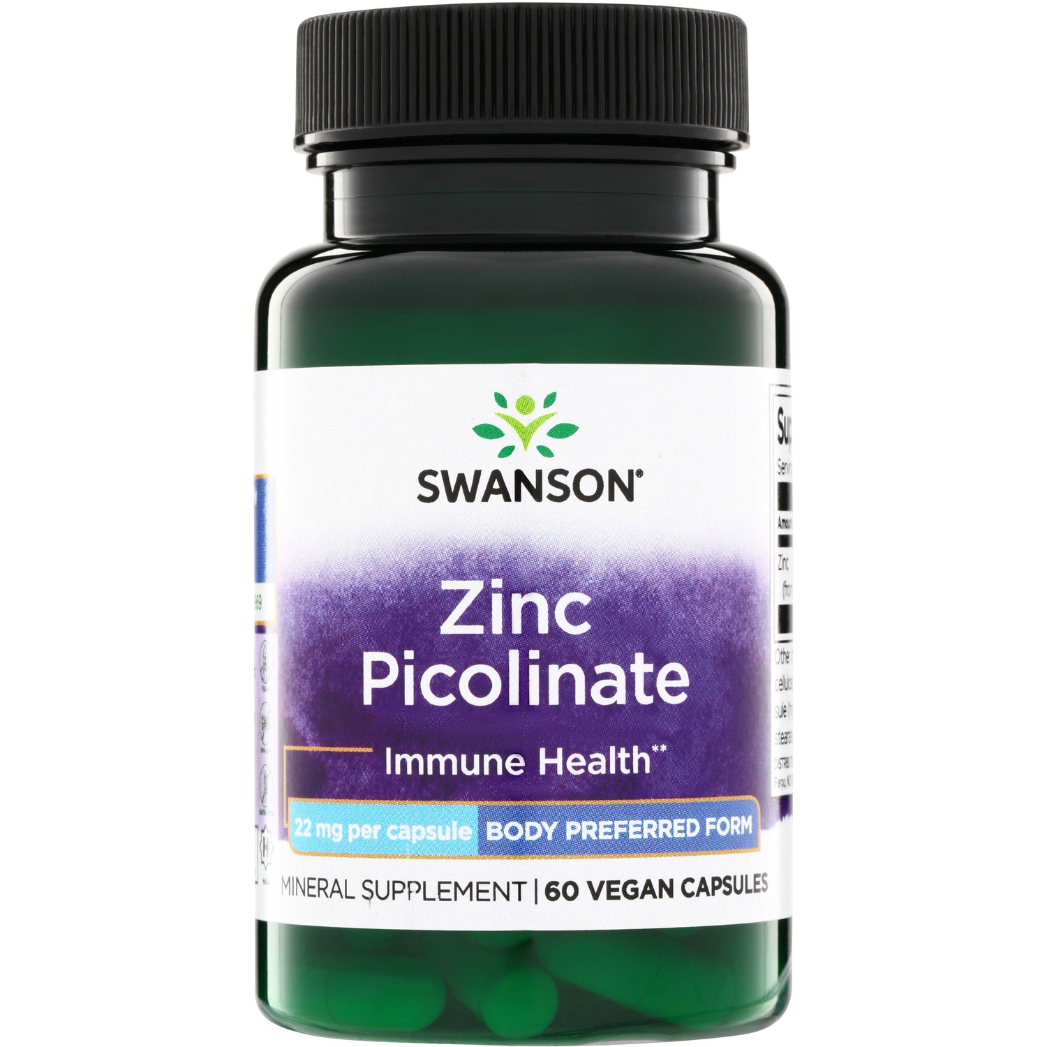 Swanson Zinc Picolinate Body Preferred Form 22 mg