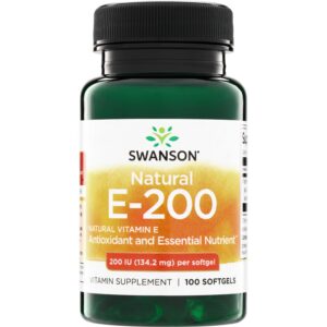 Swanson Vitamin E 200IU 100 kapslit