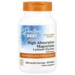 Doctor's Best augstas absorbcijas magnijs 200 mg (120 tabletes)