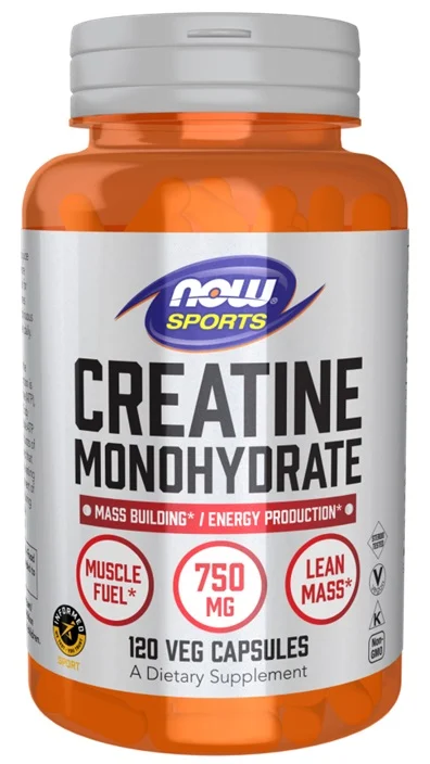 NOW Foods Kreatīna monohidrāts 750 mg – 120 kapsulas
